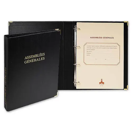 Registre classeur des Assemblées générales - LE DAUPHIN - Qualité luxe