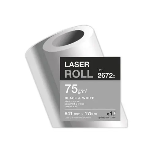 Rouleau de papier blanc pour copieur CLAIREFONTAINE 0,841x175 m - 75g