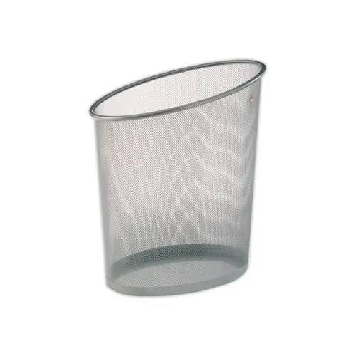 Corbeille à papier métal mesh 18L - gris - ALBA