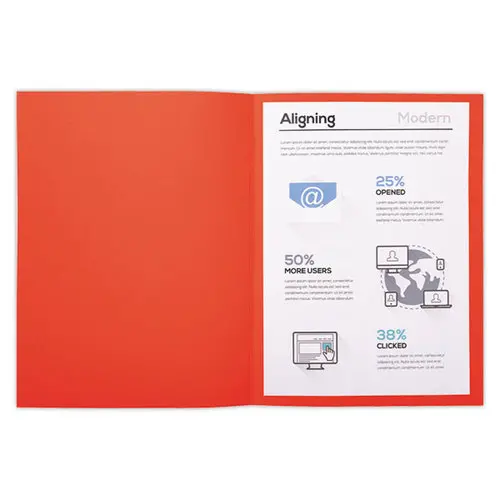 100 Chemises de rangement Forever 170 - Rouge - EXACOMPTA