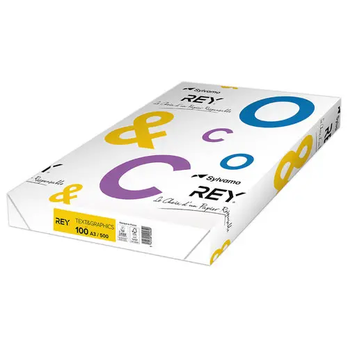 Ramette de 500 feuilles de papier blanc - A3 - 100G - TEXT AND GRAPHICS