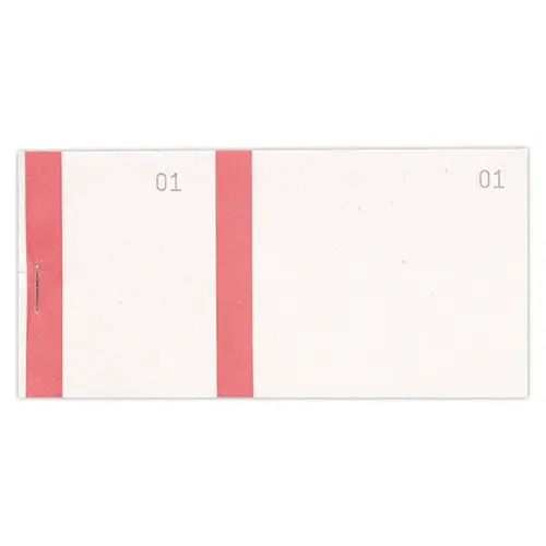 10 Blocs vendeurs à bande de couleur numérotés - assortis