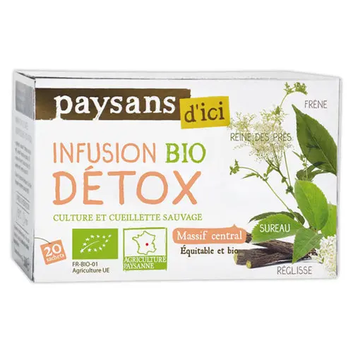 Sachets d'infusion Bio - Détox - PAYSANS D'ICI