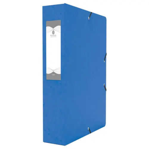 Boîte de classement - 24x32 - Dos 60 mm - bleu - FIDUCIAL