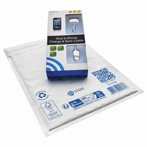 10 Pochettes matelassées Sealed Air - 220 x 330 mm - Blanc - JOVIMAIL