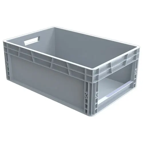 Bac picking avec ouverture large gris 45L