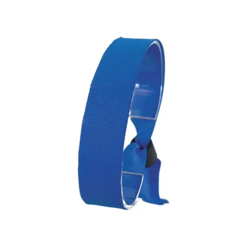 100 bracelets en tissu bleus