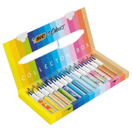15 Stylos 4 couleurs - Coffret collector - BIC
