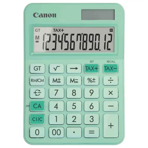 Calculatrice Canon LS 125KB Verte 12 chiffres