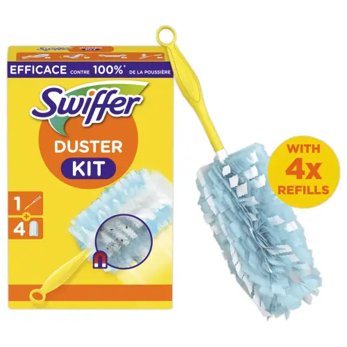 Kit Swiffer manche + 4 plumeaux