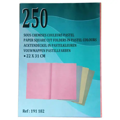 250 Sous-chemises 22x31cm - économiques - assortis