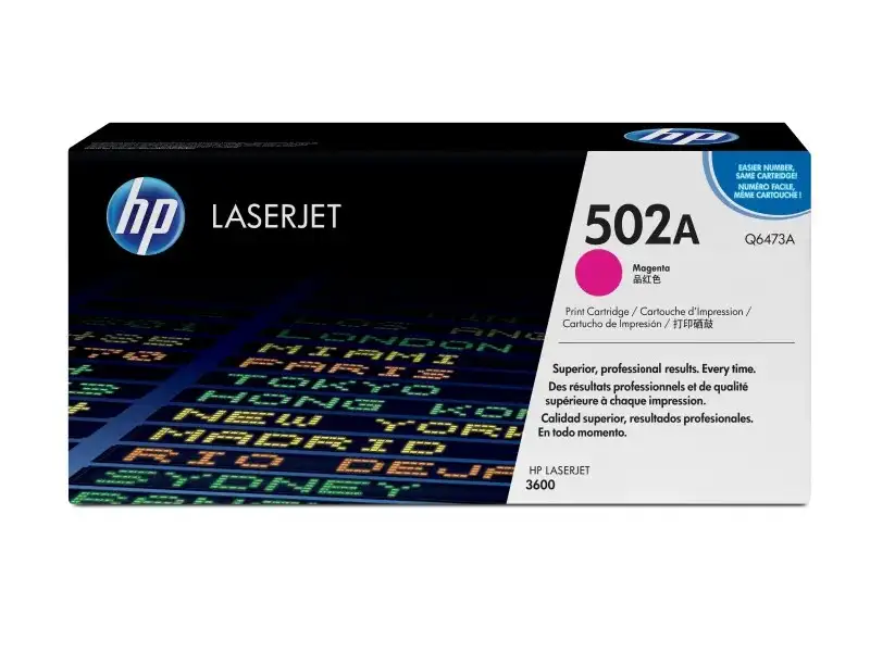 HP Color LaserJet 502A – Toner Cartridge Original – magenta – 4.000 pagina Q6473A