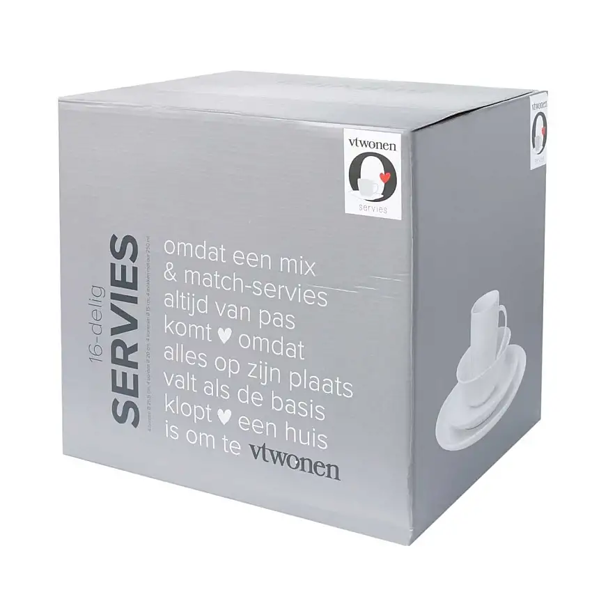 Service en porcelaine VTwonen 16 pièces