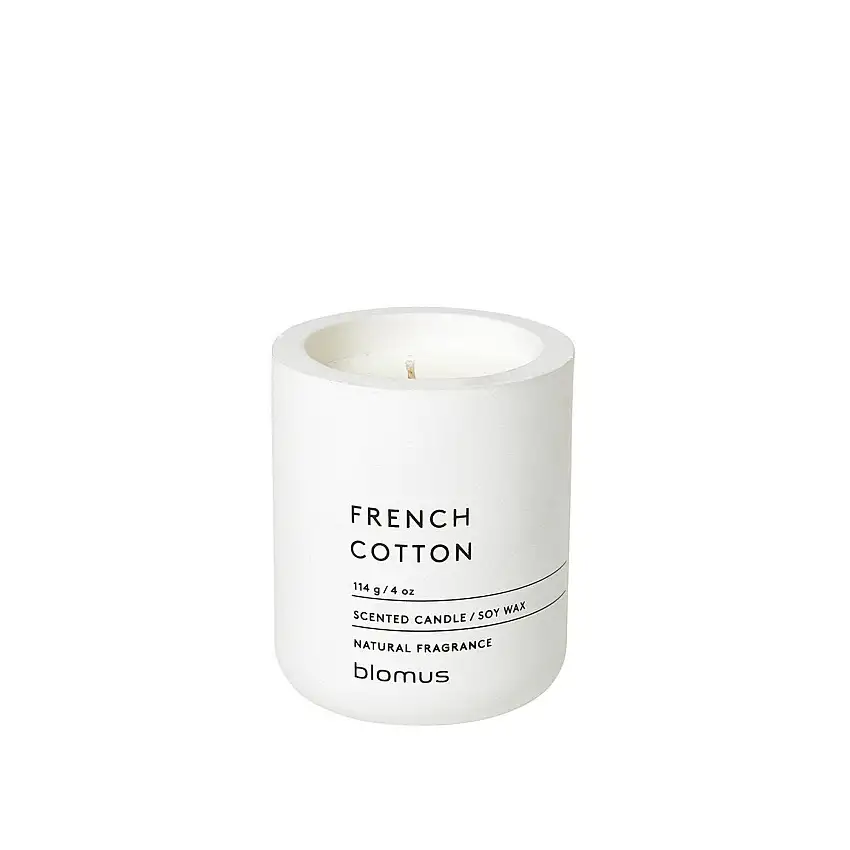 FRAGA bougie parfumée Lys de coton français blanc