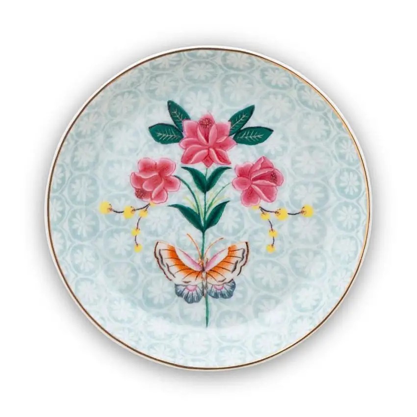 Assiette à sachet de thé Blushing Birds