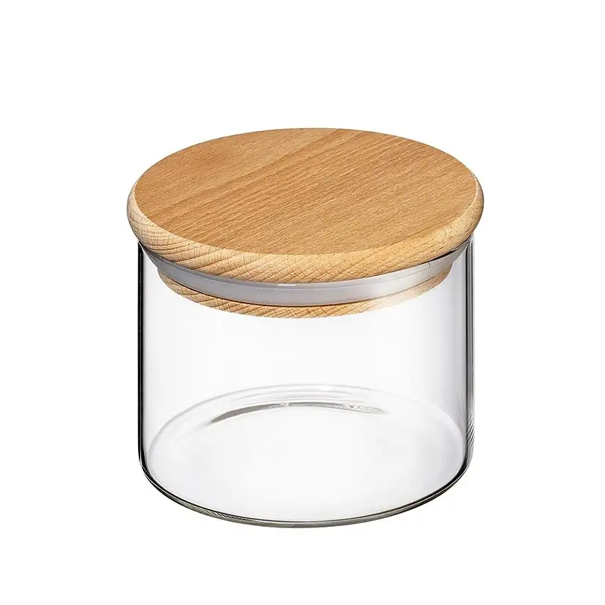 Pot de conservation ZASSENHAUS avec couvercle en bois