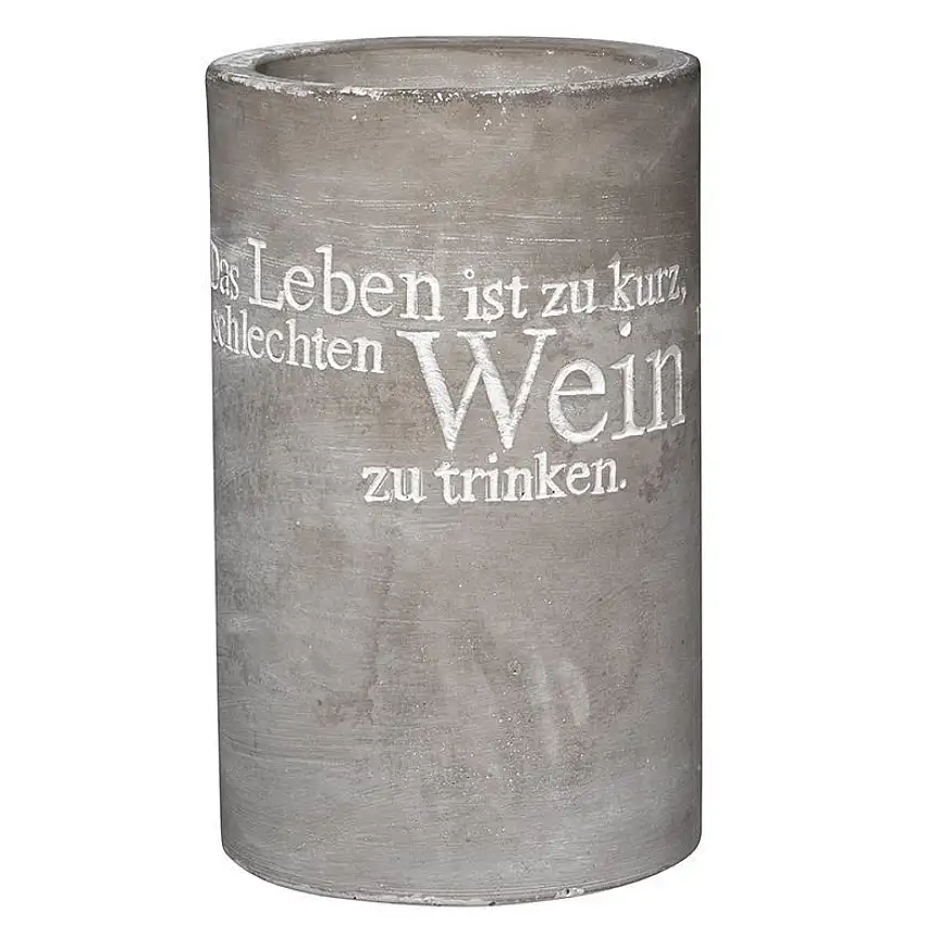 Refroidisseur de bouteilles en béton Räder Vino Apéro - la vie est belle