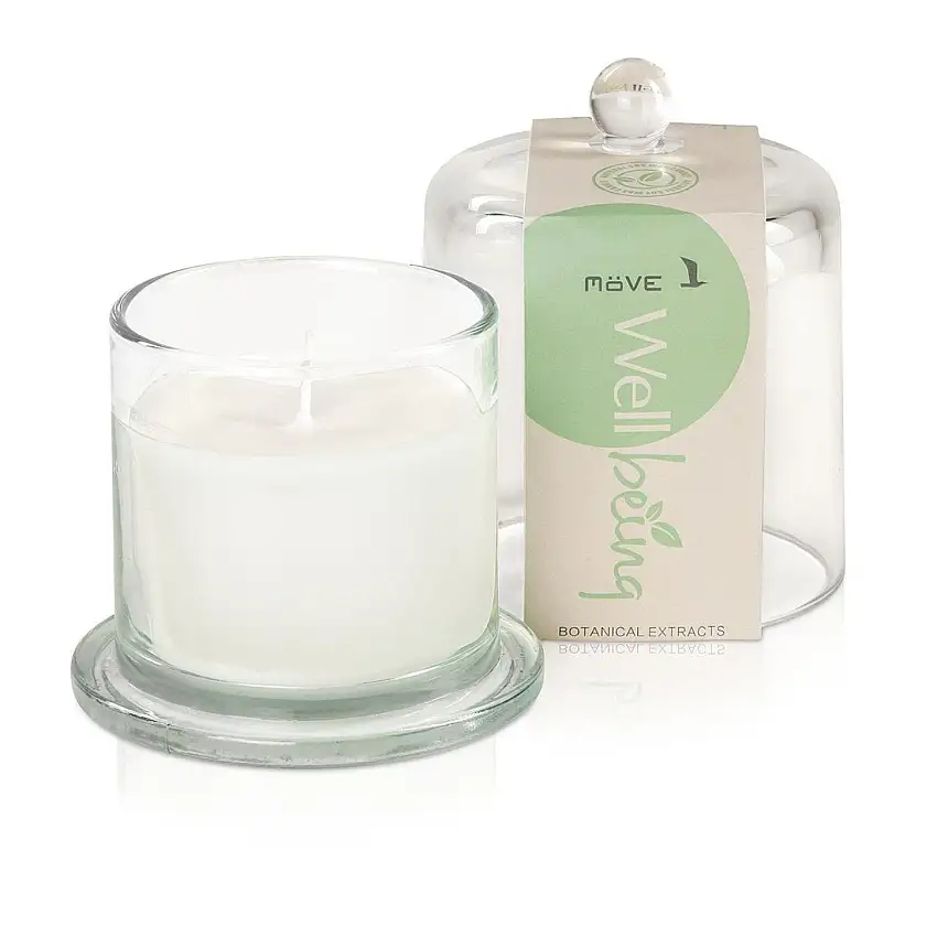 Bougie parfumée WELLBEING dans un verre