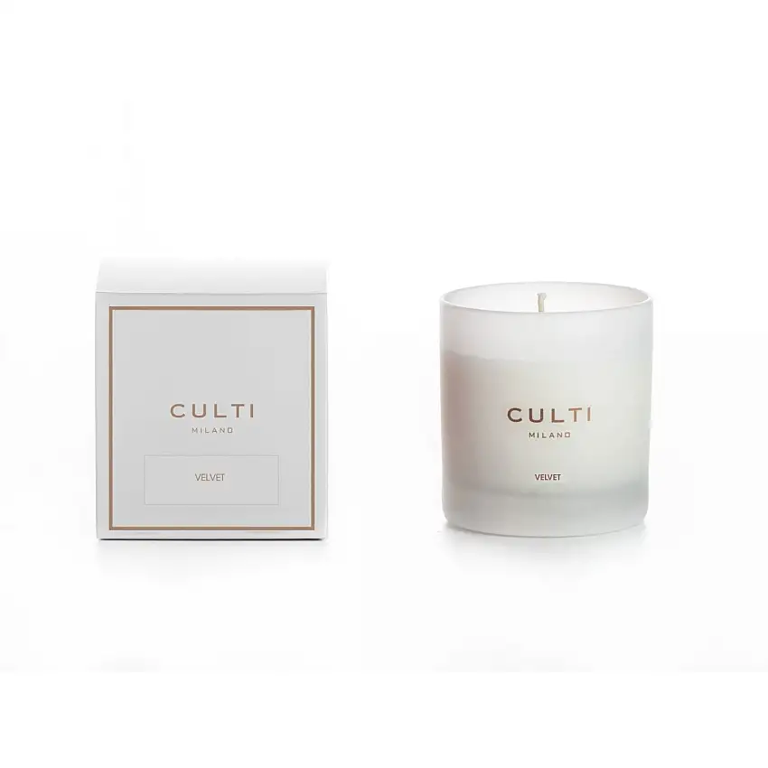 Velvet White Vase Candle bougie parfumée