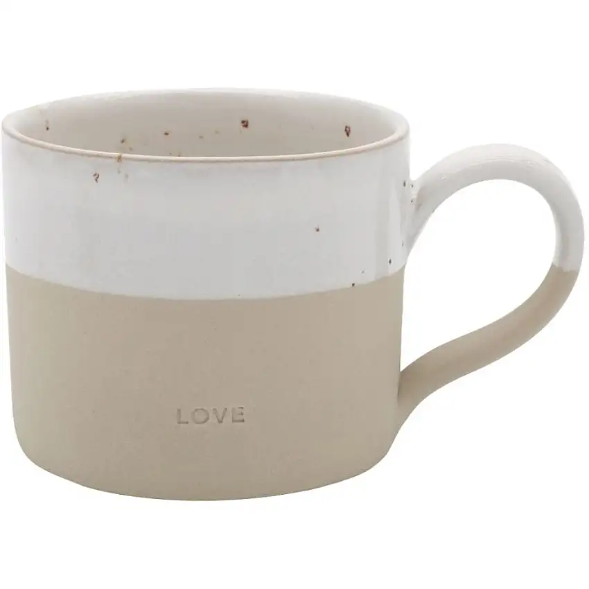 Tasse en faïence taillée hibou