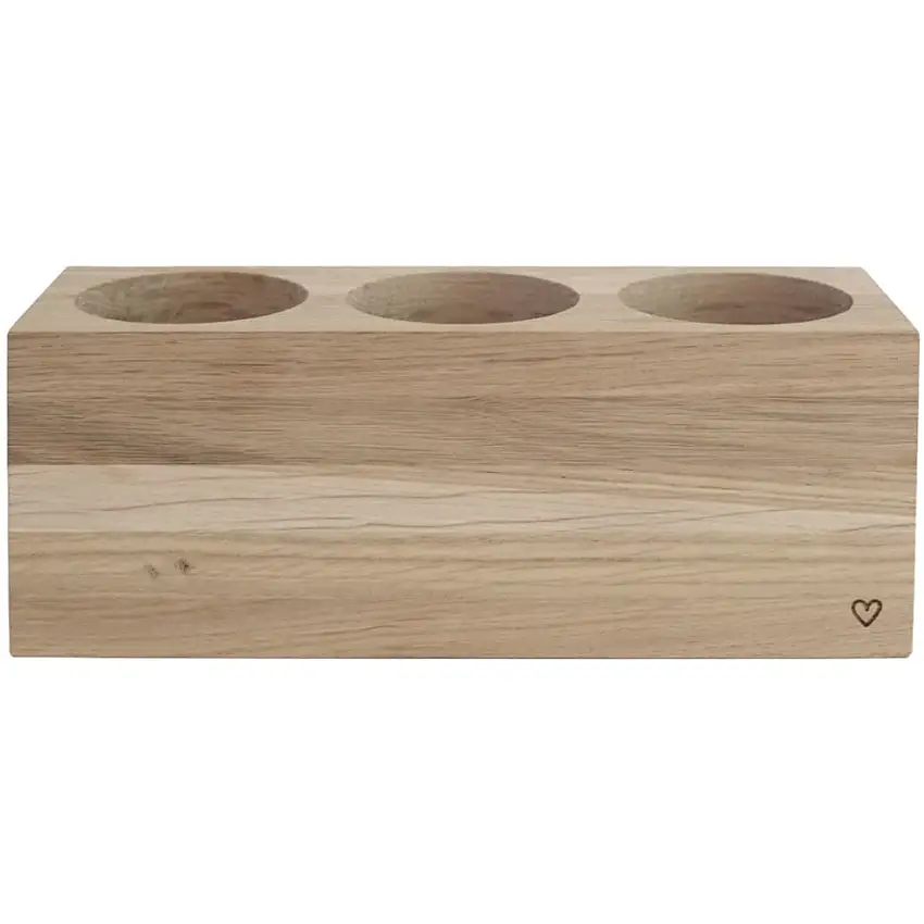 Bloc de bois coupé en forme de hibou pour le rangement