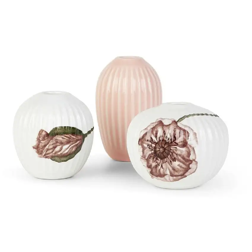 Hammershøi Vases miniatures Poppy lot de 3