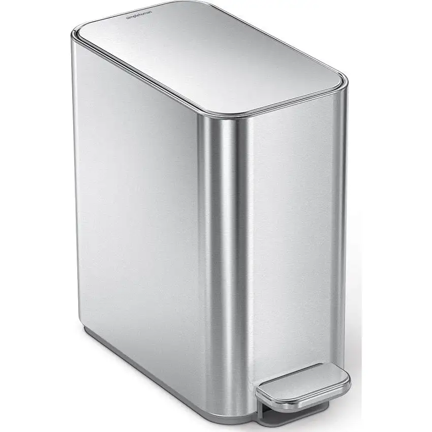 poubelle à pédale étroite avec compartiment unique