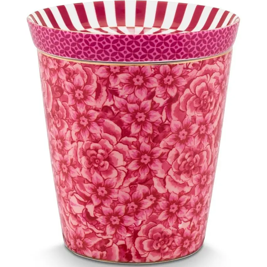 Tasse Royal Flower avec assiette de rangement pour sachets de thé