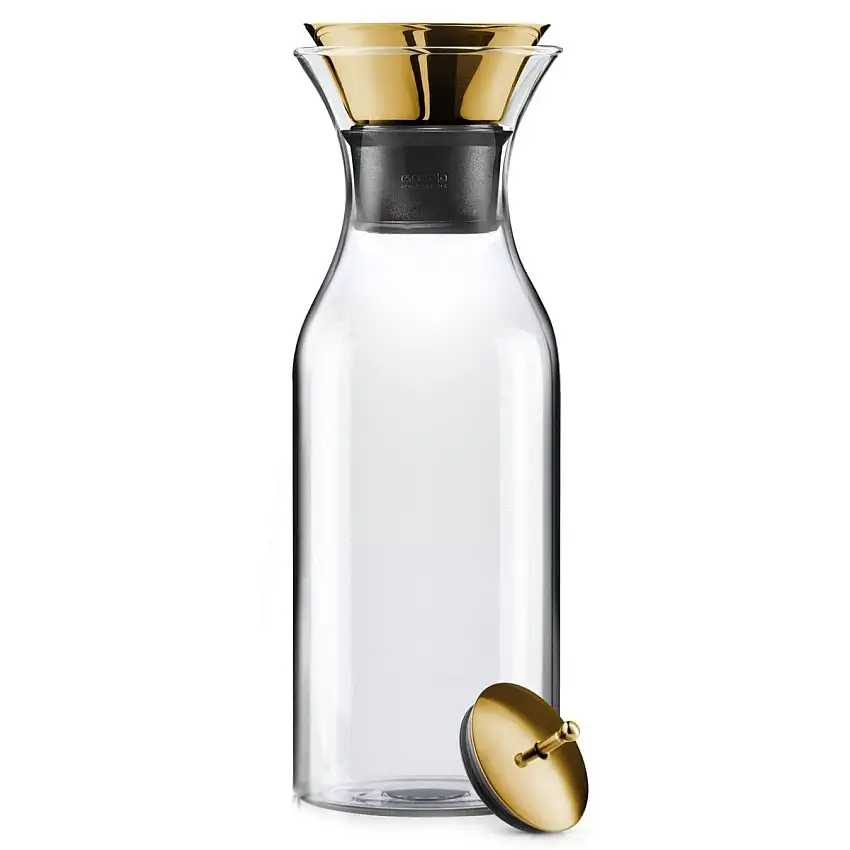 Carafe de réfrigérateur - verre + laiton