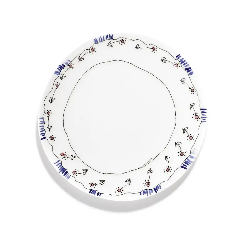 ANÉMONE LAIT MF assiette plate