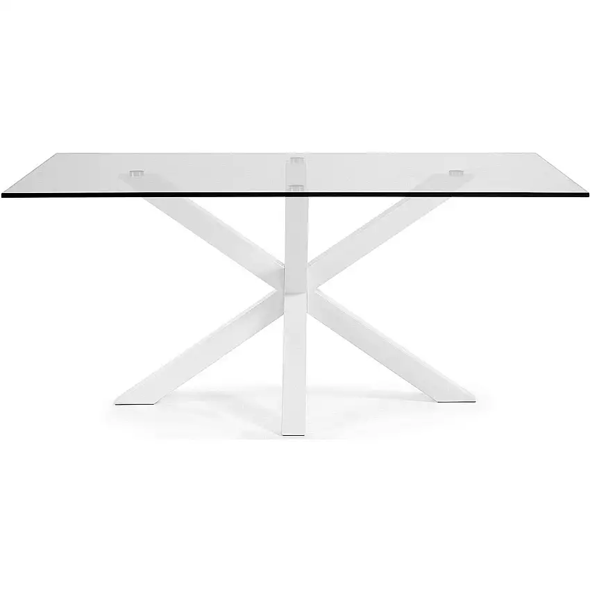 Argo table en verre rectangulaire