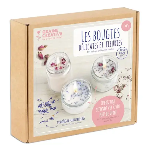 Kit bougies fleuries