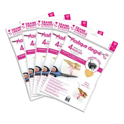 Pochette de 4 feuilles A4 de plastique