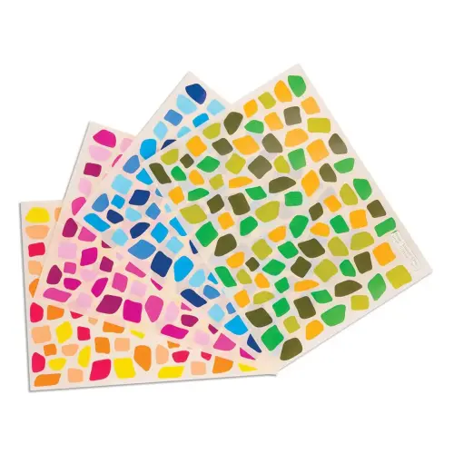 Planches de gommettes mosaïque