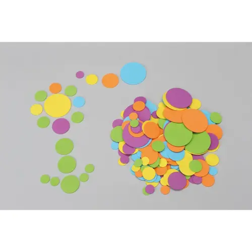 Ronds en mousse assortis