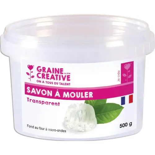 Savon en bloc - 500 g - Transparent - GRAINE CREATIVE