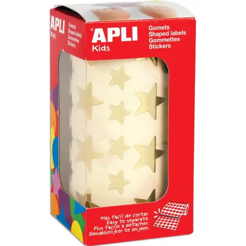 Rouleau de gommettes - Etoiles - Or - AGIPA
