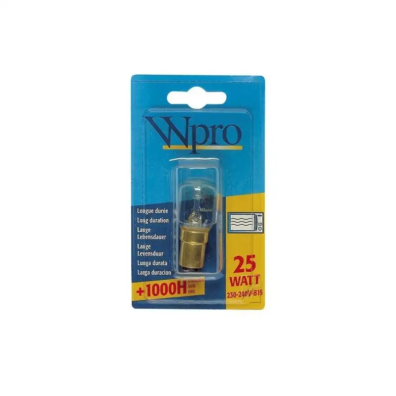 Ampoule b15 25w 230v pour Micro-ondes WHIRLPOOL 481281728337