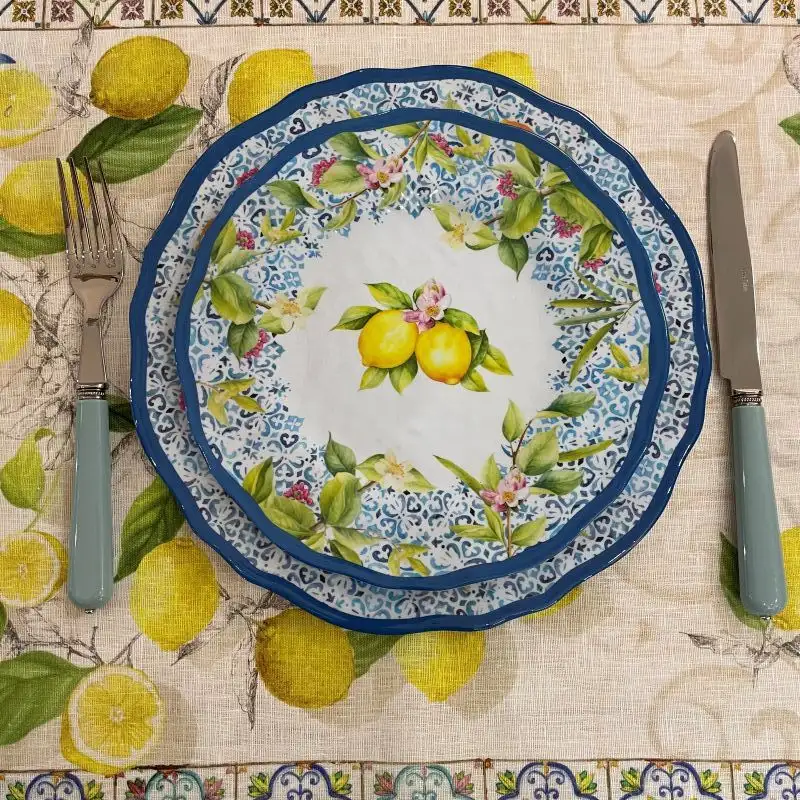 Assiette à dessert en mélamine 23cm "ischia"