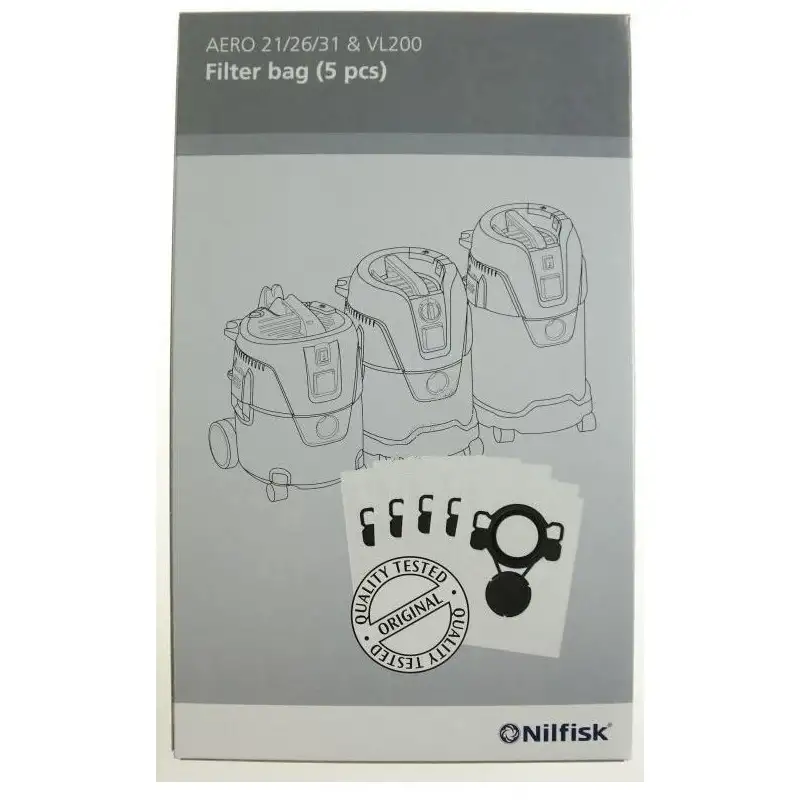 Boite de 5 sacs pour Aspirateur NILFISK ADVANCE 302002404