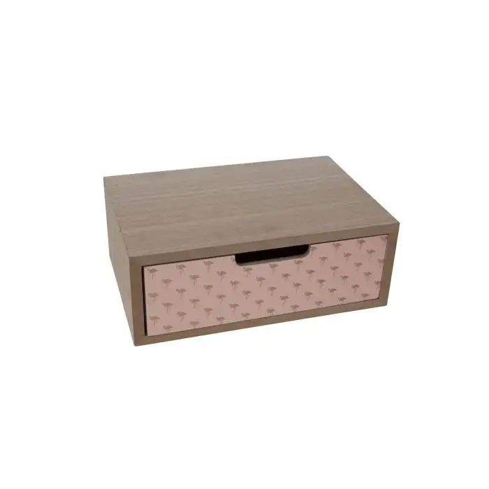 Cosy @ Home Tirroir Flamingo Mango Bois 23.5x15.5x9c