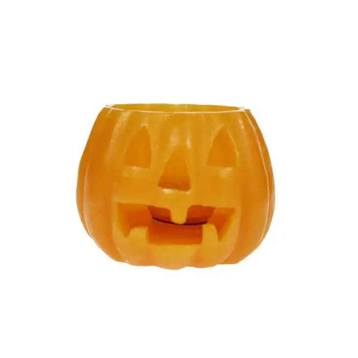 Cosy @ Home Bougie Citrouille 13x13x9,5cm Orange