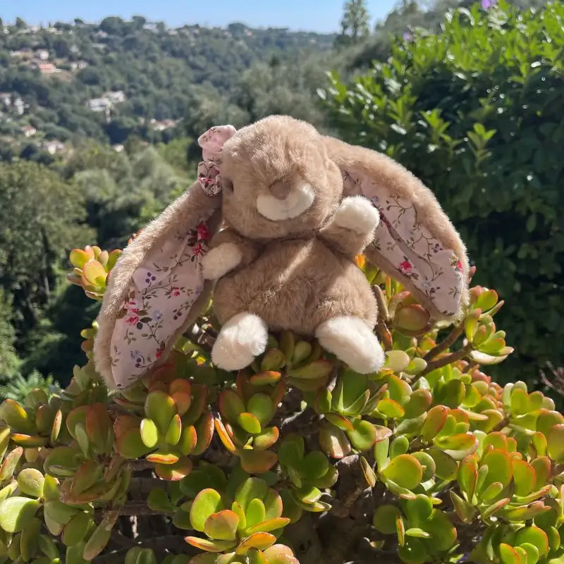 Peluches Bukowski - Lapine Kanina floral beige