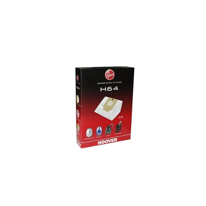 Boite de 5 Sacs en papier pour Aspirateur HOOVER 35600637