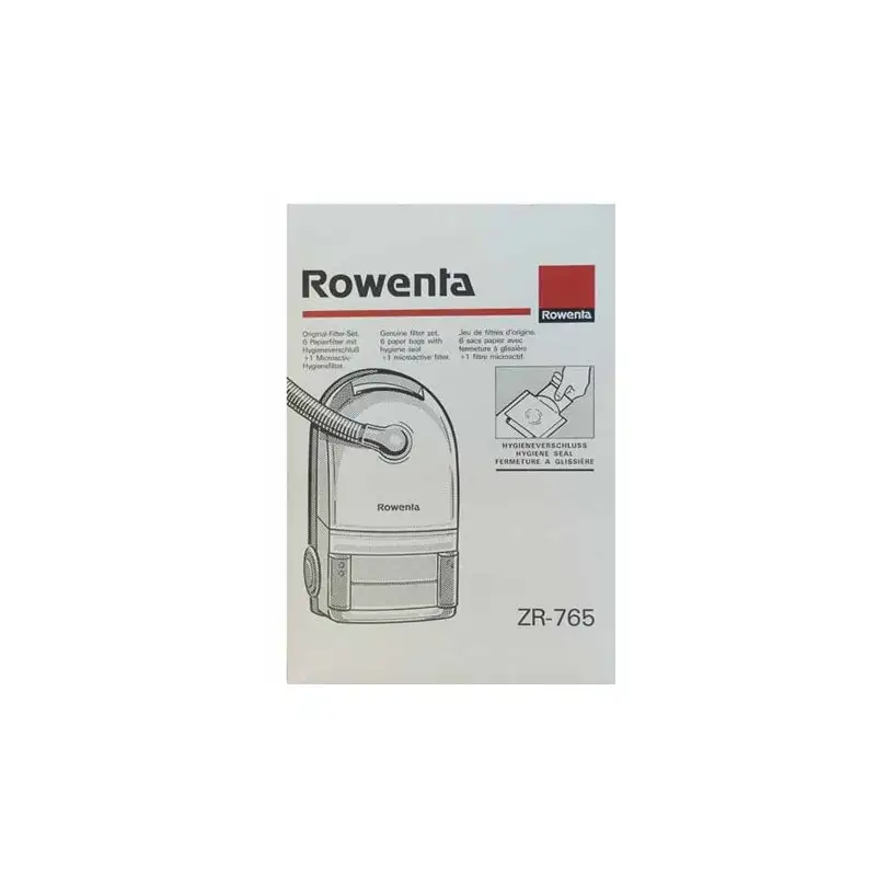 Lot de 10 Sacs pour Aspirateur ROWENTA ZR760