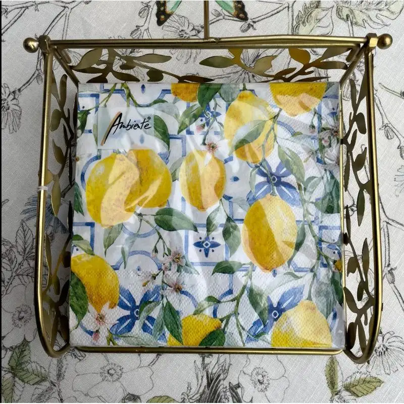 Serviettes en papier "Citrons Italiens"