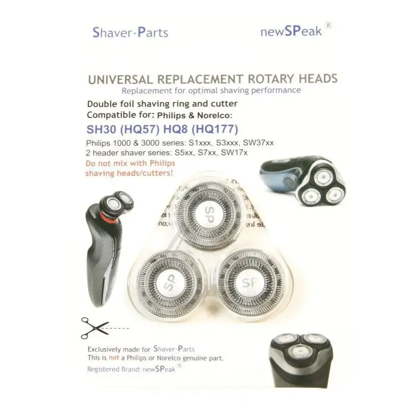 Lot de 3 Têtes de rasoir pour Tondeuse PHILIPS 422203618451