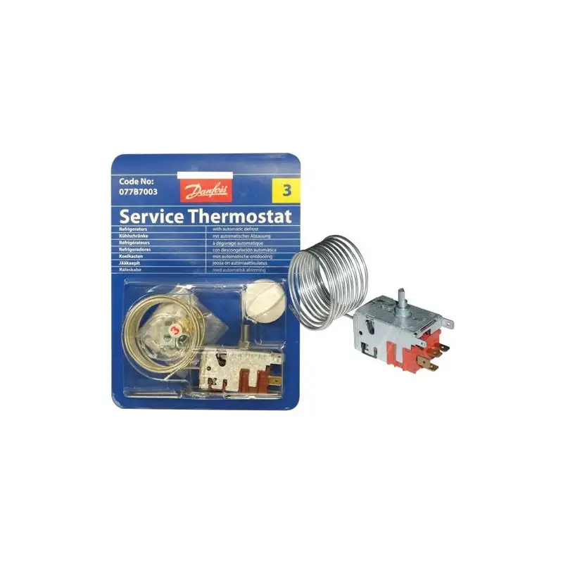 Thermostat 077B7003 pour Réfrigérateur, Congélateur Multi-marques 077B7003